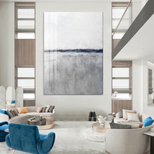 Load image into Gallery viewer, Monochromatic Gray - Tone Abstract Landscape, Perfect for Minimalist Bedroom &amp; Serene Office LargeART2024
