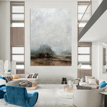 Load image into Gallery viewer, “Misty Field &amp; Sky” - Atmospheric Landscape Art on Canvas DKH1510
