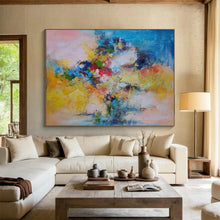 Load image into Gallery viewer, Hand - painted Abstract Floral Bouquet Acrylic Art for Cheerful Kitchen Decor LargeART1740
