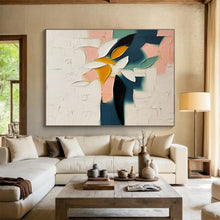 Load image into Gallery viewer, Colorful Abstract Floral Painting on Canvas - “Vibrant Blooms” DKH747
