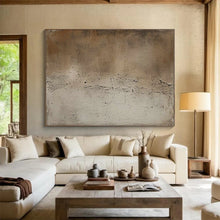 Load image into Gallery viewer, “Neutral Textured Abstract” - Minimalist Abstract Acrylic, Fits Industrial - Style Loft and Art Studio DLZ255
