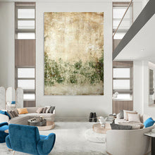 Load image into Gallery viewer, “Vintage Textured Landscape” - Rustic Abstract Art on Canvas DKH1479
