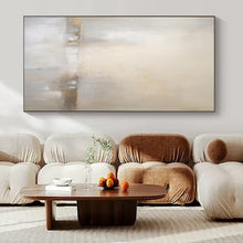 Load image into Gallery viewer, Soft Neutral Abstract Canvas Painting, Perfect for Serene Bedroom &amp; Minimalist Café LargeART1299
