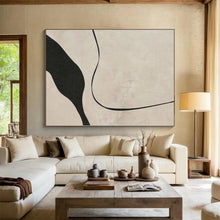 Load image into Gallery viewer, Large - Scale Curved Line Abstract Acrylic Art for Minimalist Living Room LargeART0264
