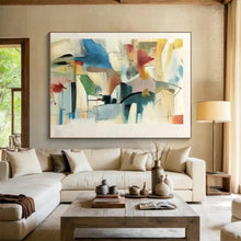 Load image into Gallery viewer, Vibrant Color Block Abstract Acrylic Art - Suited for Art Deco - style Lounge &amp; Creative Kids’ Playroom LargeART0609
