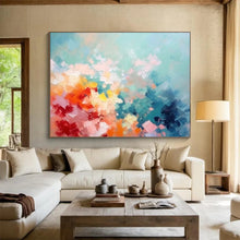 Load image into Gallery viewer, Pastel Color Block Abstract Abstract acrylic painting DLZ058
