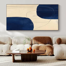 Load image into Gallery viewer, Deep - Blue Shaped Abstract Acrylic Art, Great for Sophisticated Library &amp; Modern Office Lounge LargeART1062
