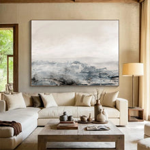 Load image into Gallery viewer, Misty Gray Abstract Landscape Abstract acrylic painting DLZ136
