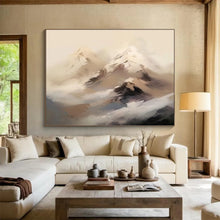 Load image into Gallery viewer, Hazy Mountain Abstract Painting for Rustic Lodge &amp; Meditation Room DKH325
