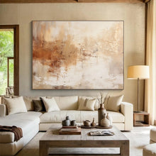Load image into Gallery viewer, Warm - Hued Abstract Painting for Bohemian Living Room &amp; Vintage - Style Café DKH330
