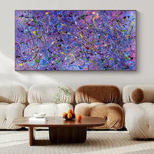 Load image into Gallery viewer, Purple Drip Abstract Canvas Painting, Great for Eclectic Living Room &amp; Creative Boutique LargeART1321
