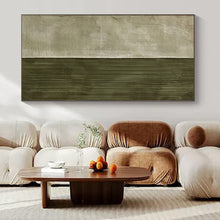 Load image into Gallery viewer, Oversized Hand - painted Split Textured Neutrals Acrylic Art for Minimalist Bedrooms LargeART0218

