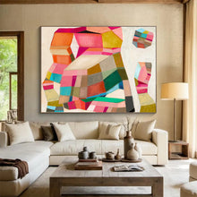 Load image into Gallery viewer, Colorful Geometric Abstract Art for Modern Home Office &amp; Creative Studio DKH070
