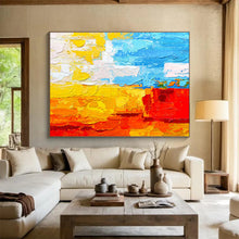 Load image into Gallery viewer, Color - Block Abstract Painting for Bright Living Room &amp; Creative Kids’ Space DKH270
