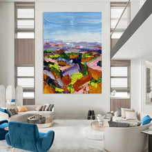 Load image into Gallery viewer, “Colorful Landscape Impasto” – Vibrant Oil Painting with Layered Textures DTP276
