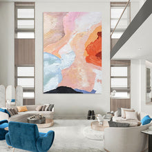 Load image into Gallery viewer, “Soft Color Fusion” – Pastel - Toned Abstract Oil Painting with Gentle Textures DTP275

