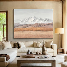 Load image into Gallery viewer, Mountain View “Serene Horizon” Painting on Canvas, Minimalist Landscape Art DKH890
