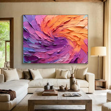 Load image into Gallery viewer, Colorful Swirl “Vibrant Motion” Painting on Canvas, Abstract Expressionist Art DKH820
