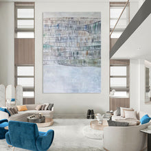 Load image into Gallery viewer, “Color - Infused Waves: Bohemian Abstract” Abstract Painting on Canvas, Eclectic Living Room Decor DKH1043
