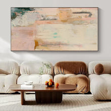 Load image into Gallery viewer, Pastel Abstract Collage Art for Bohemian Nursery &amp; Whimsical Tea Room LargeART0942
