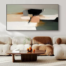 Load image into Gallery viewer, Neutral Tones Abstract Art for Scandinavian - style Kitchen &amp; Minimalist Art Gallery LargeART0943

