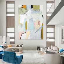 Load image into Gallery viewer, Mixed - Tone Abstract Composition - Fits Eclectic Living Room &amp; Art Gallery Pop - Up LargeART2390
