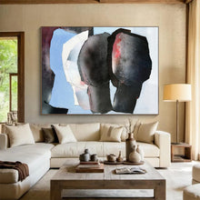 Load image into Gallery viewer, Hand - painted Large - scale Collaged Colorful Shapes Acrylic Art for Creative Studios LargeART1782
