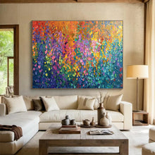 Load image into Gallery viewer, Colorful Impasto Abstract Painting on Canvas - “Rainbow Textures” DKH702
