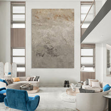 Load image into Gallery viewer, “Subtle Gray Textures” Abstract Minimalist Painting on Canvas, Understated Decor DKH960
