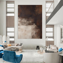 Load image into Gallery viewer, “Neutral Toned Abstract Landscape” - Minimalist Textured Art on Canvas DKH1469
