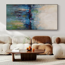 Load image into Gallery viewer, Colorful Abstract River Scene Abstract Canvas Painting, Perfect for Vibrant Home Office &amp; Art - Loving Living Room LargeART1120
