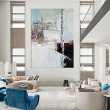 Load image into Gallery viewer, Whitewash Wonders - Soft Color Abstract Acrylic, Ideal for Bright, Airy Kitchens and Feminine - Style Boudoirs DTP040
