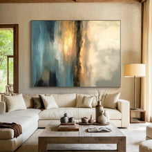 Load image into Gallery viewer, Ethereal Landscape Abstract Acrylic Art - Perfect for Coastal - inspired Living Room &amp; Relaxing Spa LargeART0621
