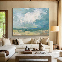 Load image into Gallery viewer, Hand - painted Impressionistic Landscape Acrylic Art for Bohemian - Style Sunroom Decor LargeART1674

