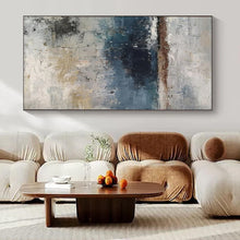 Load image into Gallery viewer, Gray Blue Abstract Canvas Painting, Perfect for Industrial - Chic Loft &amp; Thoughtful Study LargeART1319
