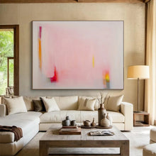 Load image into Gallery viewer, Soft Pink Abstract Minimalist Art for Serene Bedroom &amp; Quiet Reading Nook DKH057
