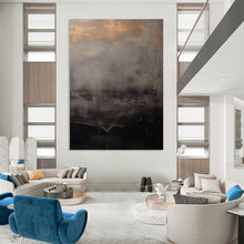 Load image into Gallery viewer, “Moody Grey Abstract” - Expressive Landscape Art on Canvas DKH1662
