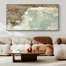 Load image into Gallery viewer, Textured Green &amp; Brown Abstract Canvas Painting, Great for Rustic Kitchen &amp; Nature - Inspired Studio LargeART1267
