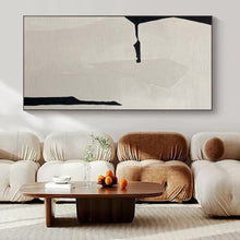 Load image into Gallery viewer, Large - Format Hand - painted Black &amp; White Geometric Cut - out Acrylic Art for Modern Offices LargeART0146
