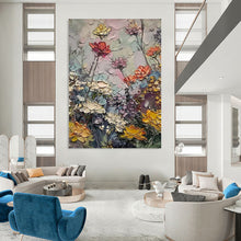 Load image into Gallery viewer, Colorful Impasto Floral Art, Perfect for Cheerful Kitchen &amp; Bright Sunroom LargeART2142
