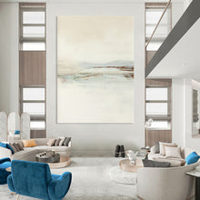 Load image into Gallery viewer, Soft Beige &amp; Subtle Shades – Abstract Landscape Oil with Gentle Transitions DTP224
