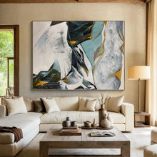 Load image into Gallery viewer, Large - Scale Abstract Mountain Range Acrylic for Nature - Inspired Living Room &amp; Cozy Cabin Bedroom LargeART0314
