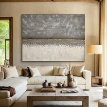 Load image into Gallery viewer, Minimalist Abstract Art with Gold Accent for Modern Office &amp; Industrial Loft DKH172
