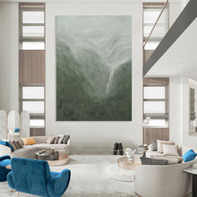 Load image into Gallery viewer, “Misty Mountain Waterfall” - Atmospheric Landscape Art on Canvas DKH1490

