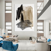 Load image into Gallery viewer, “Lone Cloud Serenity” Abstract Minimalist Painting on Canvas, Whimsical Decor DKH969
