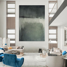 Load image into Gallery viewer, “Grey Gradient Mood” - Grey Abstract Art on Canvas DKH1193
