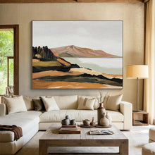 Load image into Gallery viewer, Minimalist Landscape Abstract Painting on Canvas - “Coastal Calm” DKH729

