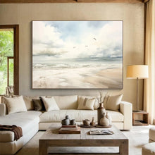 Load image into Gallery viewer, Seaside Landscape Abstract Painting for Coastal Home &amp; Relaxing Bedroom DKH320
