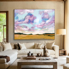 Load image into Gallery viewer, Cheerful Sky - Field Abstract Acrylic painting DLZ149

