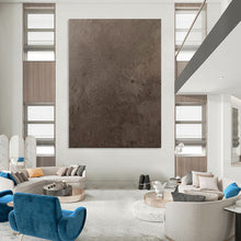 Load image into Gallery viewer, “Textured Neutral Abstraction” - Brown, Grey Abstract Art on Canvas DKH1116
